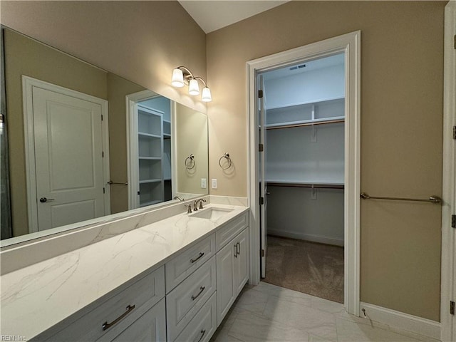 bathroom featuring vanity