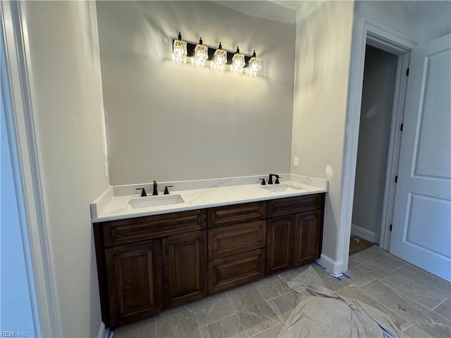 bathroom with vanity