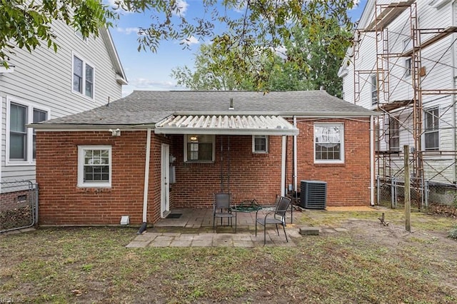 rear view of property with a patio area