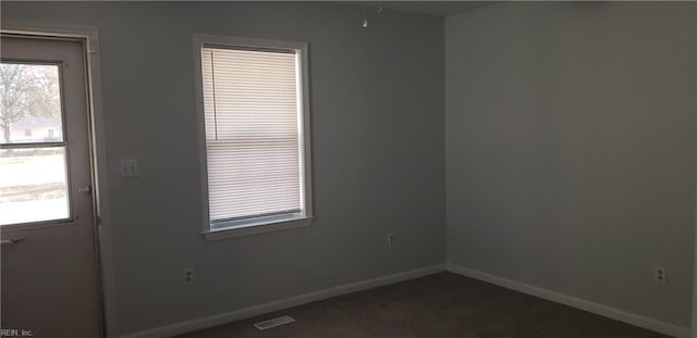 view of carpeted empty room