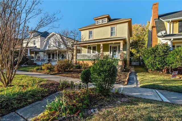 front facade featuring a porch