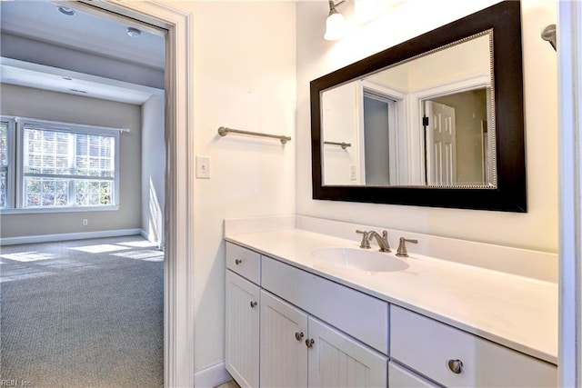 bathroom with vanity