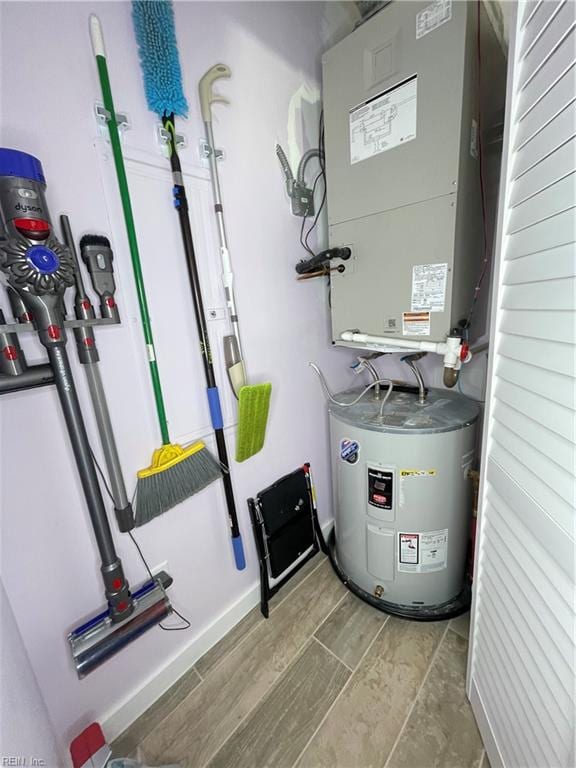 utilities featuring electric water heater