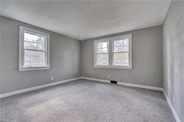 view of carpeted empty room