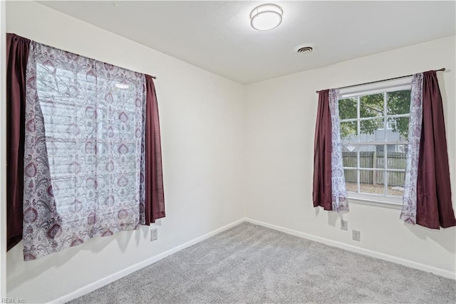 view of carpeted empty room