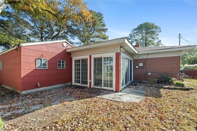 view of rear view of property