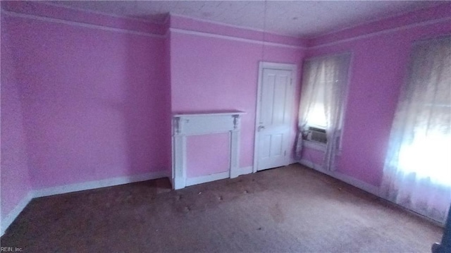 unfurnished room featuring carpet flooring