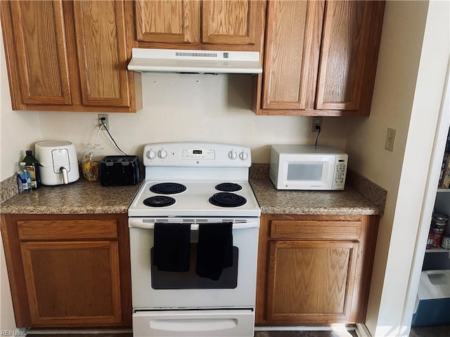 kitchen with white appliances