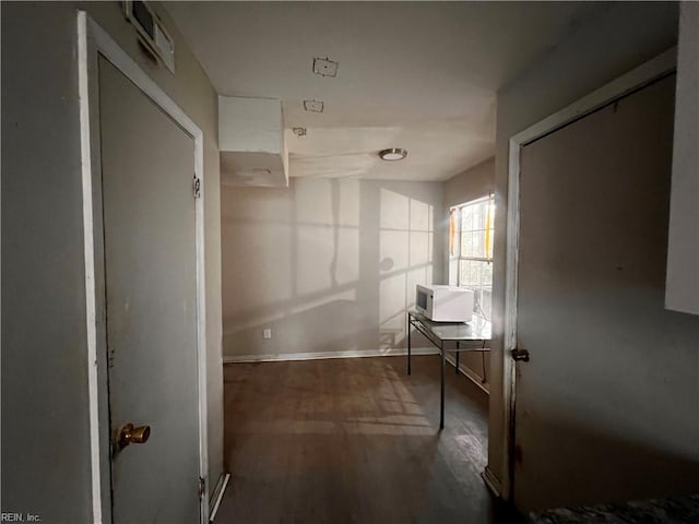 bathroom featuring hardwood / wood-style flooring