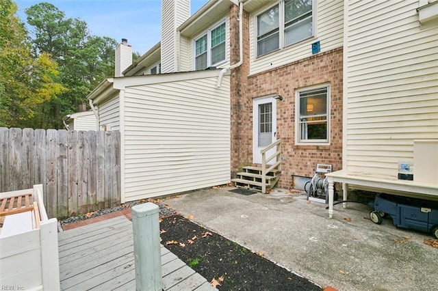 view of patio / terrace featuring a deck