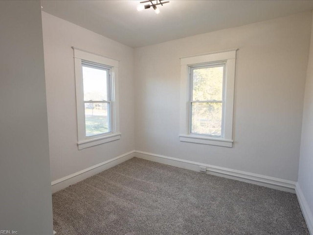 view of carpeted empty room