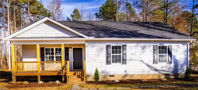 view of front of house with covered porch