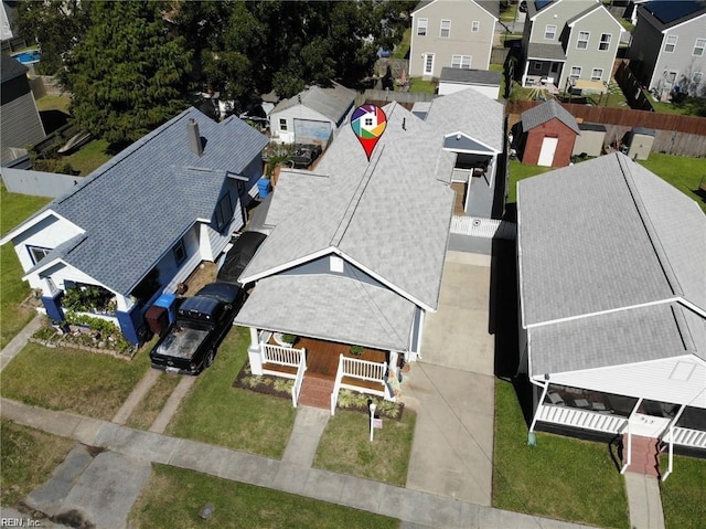 birds eye view of property