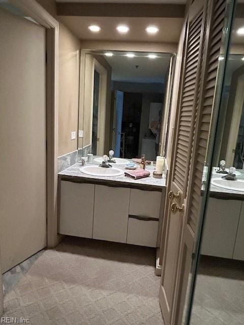 bathroom with vanity