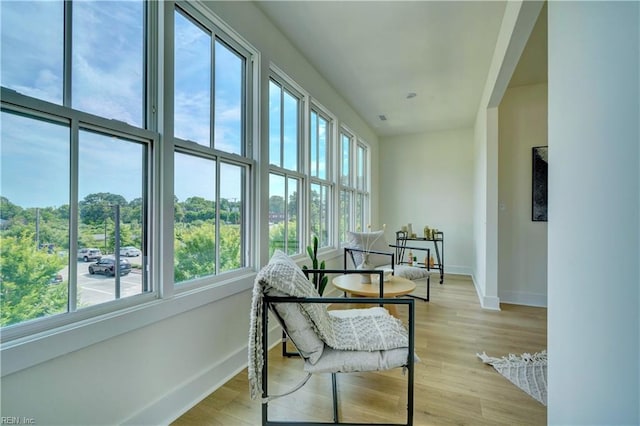 view of sunroom