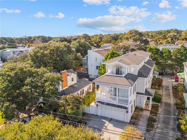 birds eye view of property