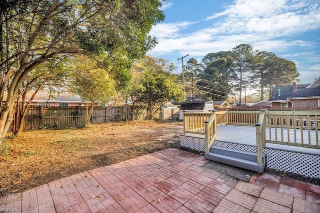 view of patio / terrace featuring a deck