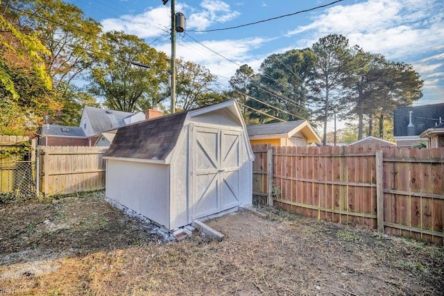 view of outdoor structure