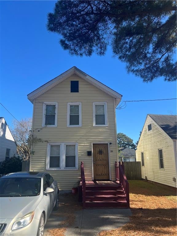 view of front of home