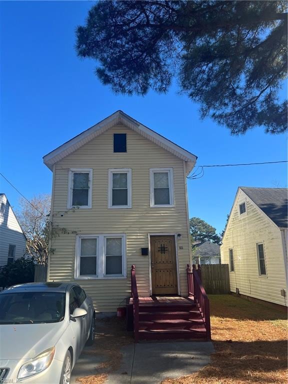 view of front of home