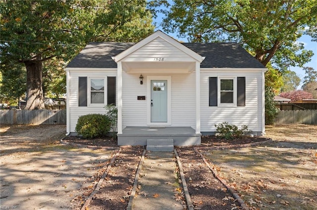 view of bungalow-style house