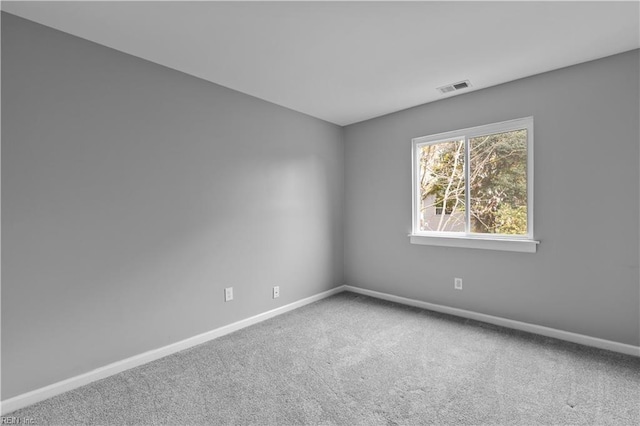 view of carpeted empty room