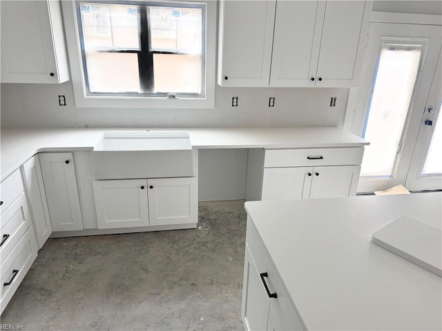 interior space with white cabinets