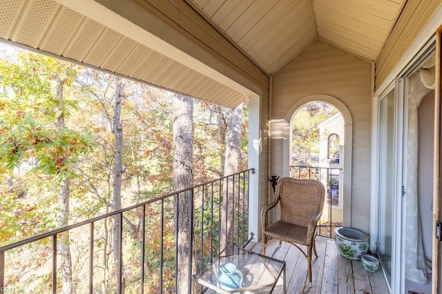 view of balcony