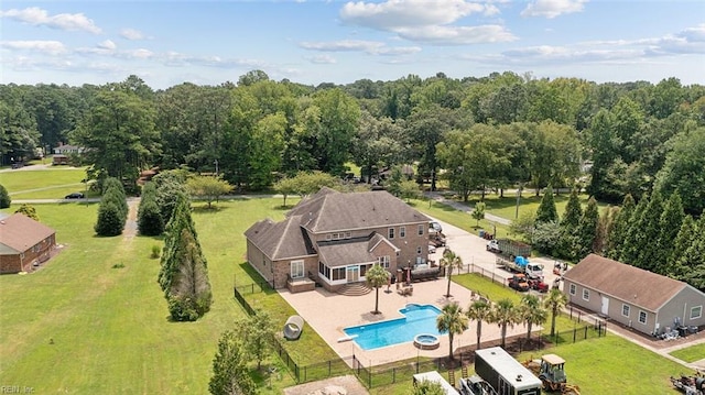 birds eye view of property
