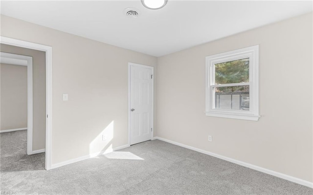 view of carpeted empty room