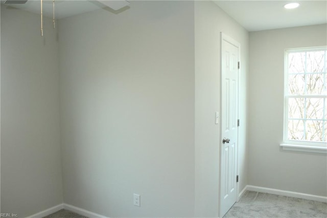 view of carpeted empty room