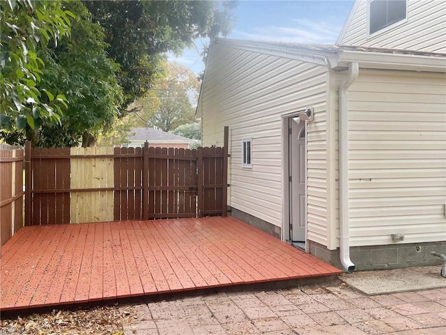 view of patio / terrace with a deck