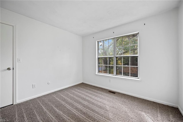 view of carpeted empty room