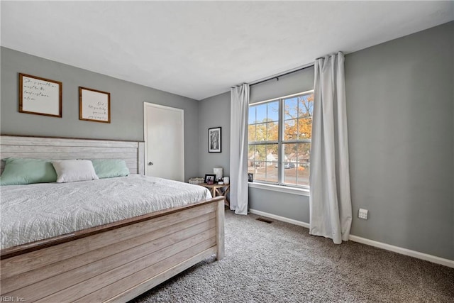 bedroom featuring carpet flooring