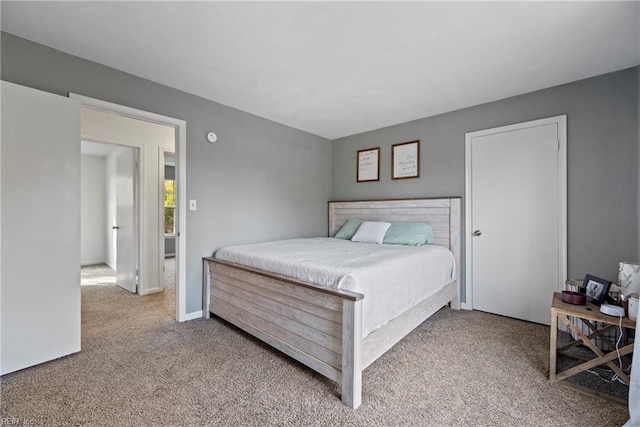 bedroom featuring carpet flooring