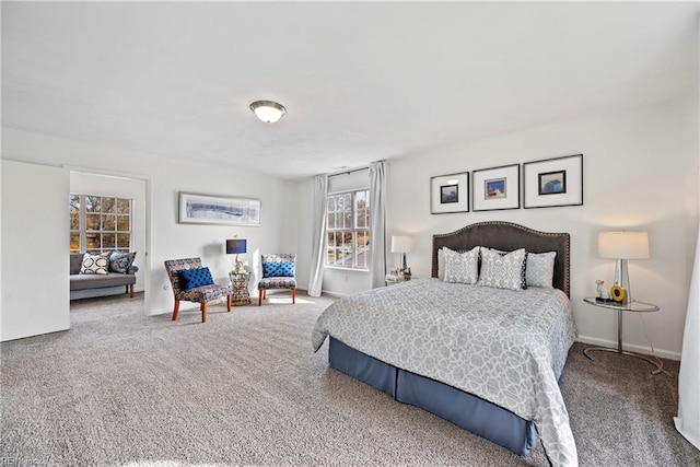 bedroom featuring carpet floors