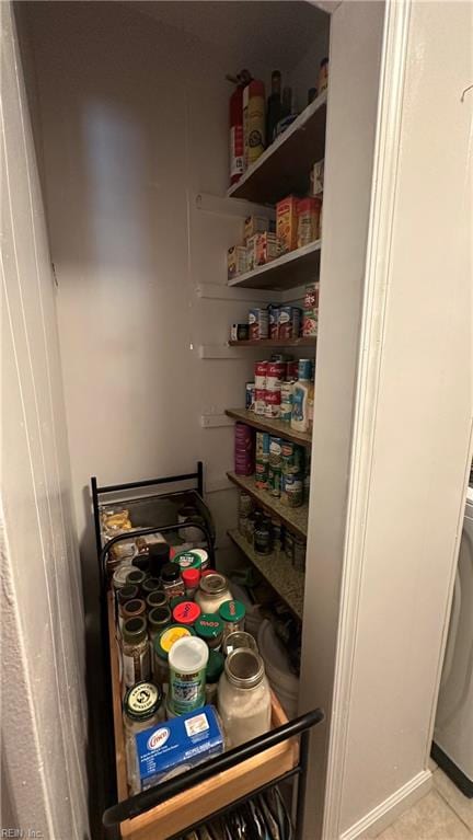 view of pantry