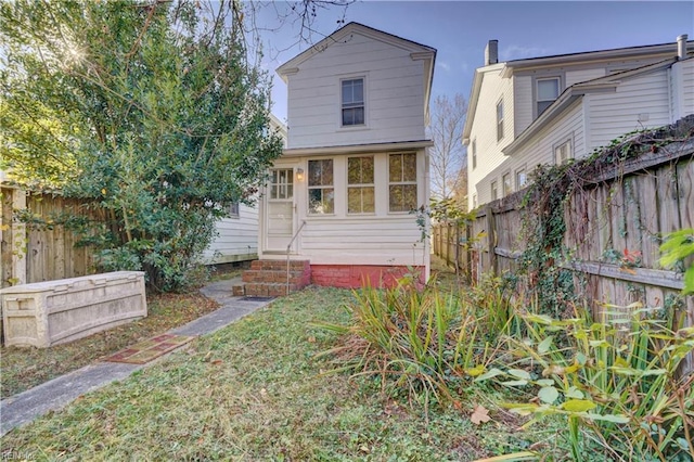 view of rear view of house