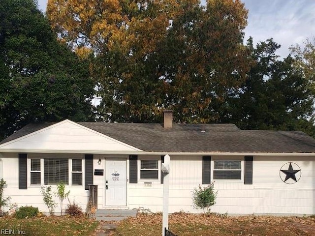 view of ranch-style home