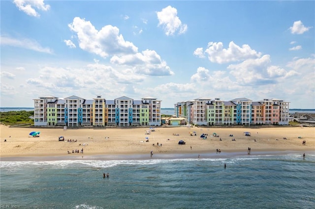 water view with a beach view