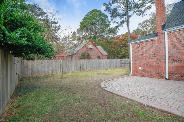 view of yard featuring a patio area