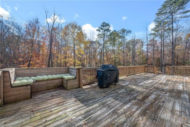 deck with grilling area