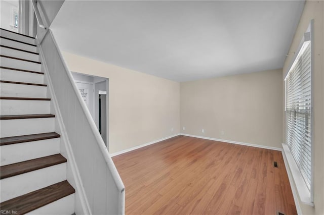 interior space with light wood-type flooring