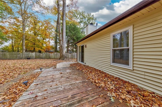 view of wooden terrace