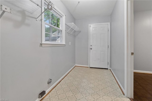 view of laundry room