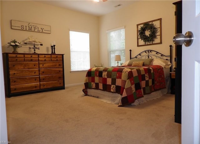 bedroom featuring carpet flooring