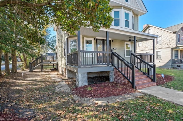 view of front of house featuring covered porch