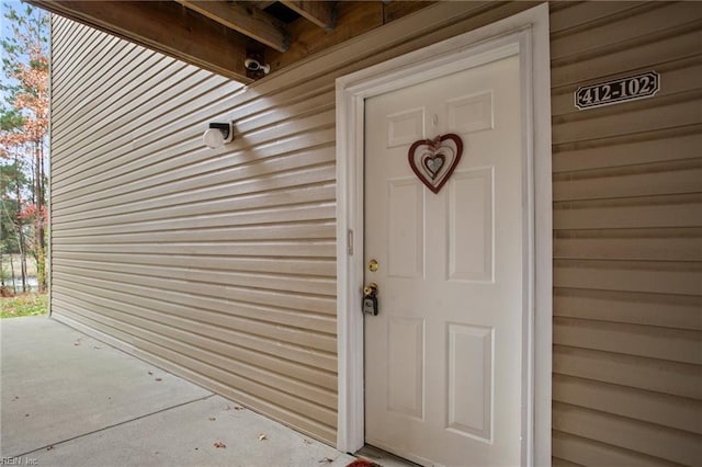 view of entrance to property