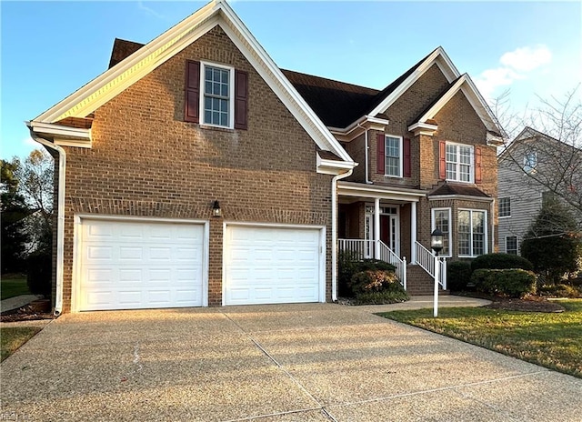 front of property featuring a garage