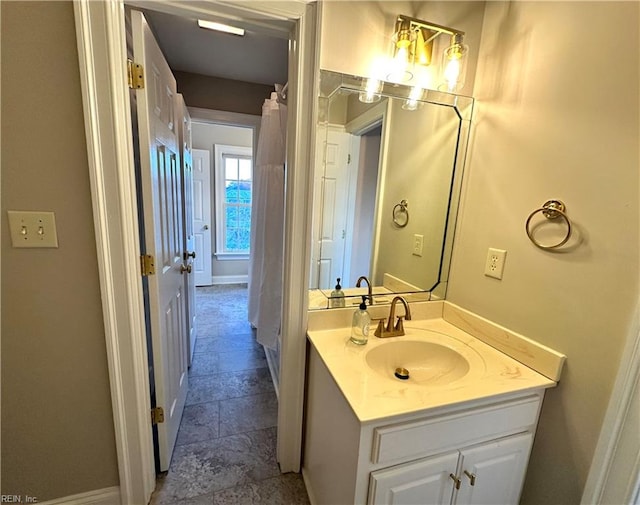 bathroom with vanity